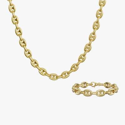Adroit Large Single-Row Gold Half Set